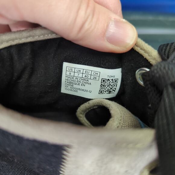 Toms Botas Lug Patchwork Lace-up Chukka Boots 10016065 Casual Women's Size 9 - Picture 8 of 8